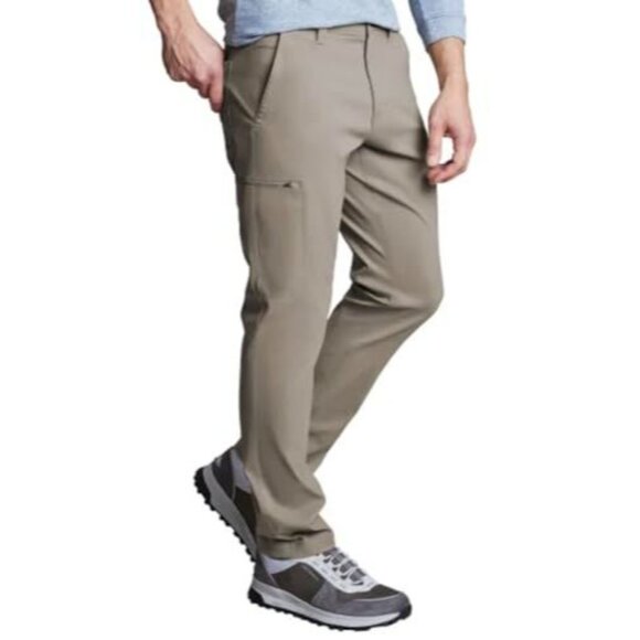 Copper & Oak Supply Co. NWT Men's Straight Fit Stretch Tech Pant, 36x32 Tan - Picture 2 of 6